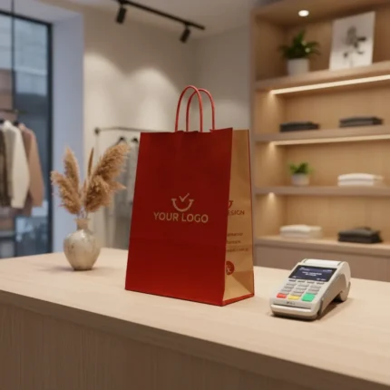 Papiertragetaschen mit Kordelgriff – Bild 4