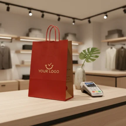 Papiertragetaschen mit Kordelgriff – Bild 5