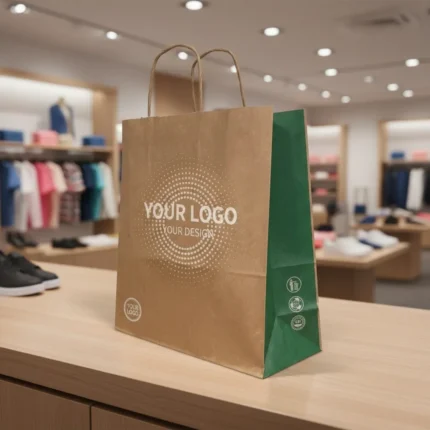 Papiertragetaschen mit gedrehtem Henkel – Bild 3