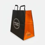 Papiertragetaschen mit Flachhenkel