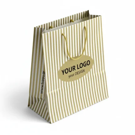 Papiertragetasche mit Kordelgriff Premium – Bild 23