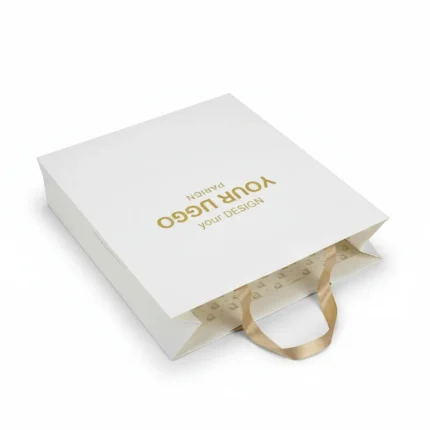 Papiertragetasche mit Kordelgriff Premium – Bild 13