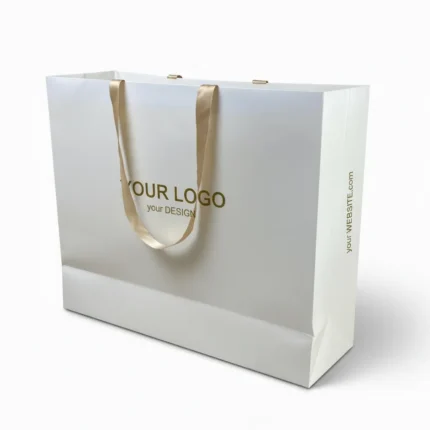 Papiertragetasche mit Kordelgriff Premium – Bild 9