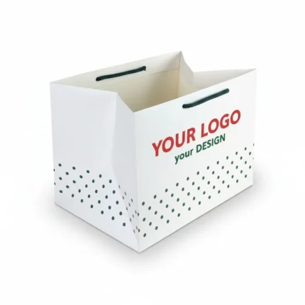 Papiertragetasche mit Kordelgriff Premium – Bild 6