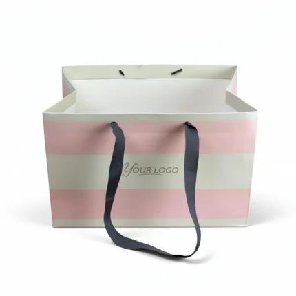 Papiertragetasche mit Kordelgriff Premium – Bild 22