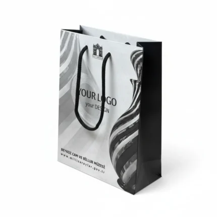 Papiertragetasche mit Kordelgriff Premium