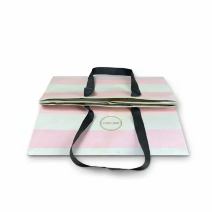 Papiertragetasche mit Kordelgriff Premium – Bild 20