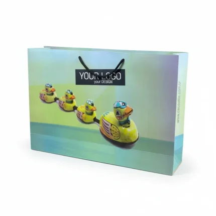 Papiertragetasche mit Kordelgriff Premium – Bild 19