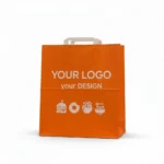 Bedruckbare Papiertragetaschen mit Flachhenkel