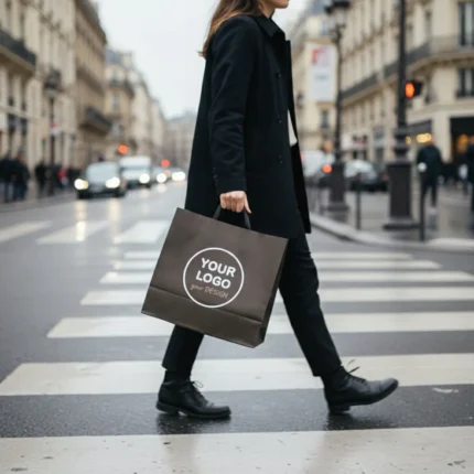 Papiertragetaschen mit Flachhenkel – Bild 2