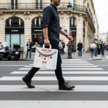 Papiertragetaschen mit Flachhenkel – Bild 6