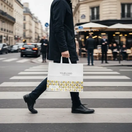 Papiertragetaschen mit Flachhenkel – Bild 4