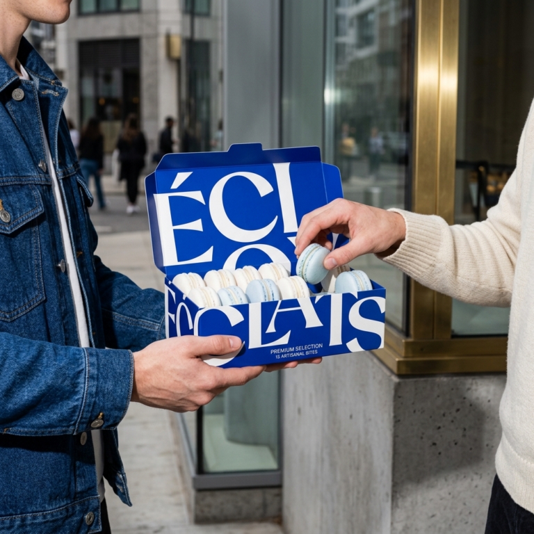 Bedruckte Macaron Verpackung